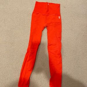 free people red good karma legging
